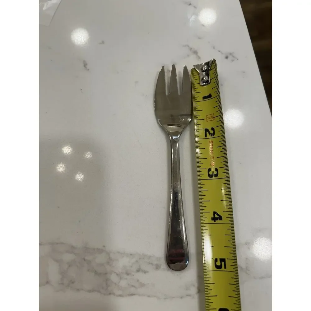 Vtg Leonard‎ Small Silver Plated 5” Children's Fork Made in Italy MCM